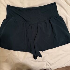 OFFLINE by Aerie Teal Flowy Shorts